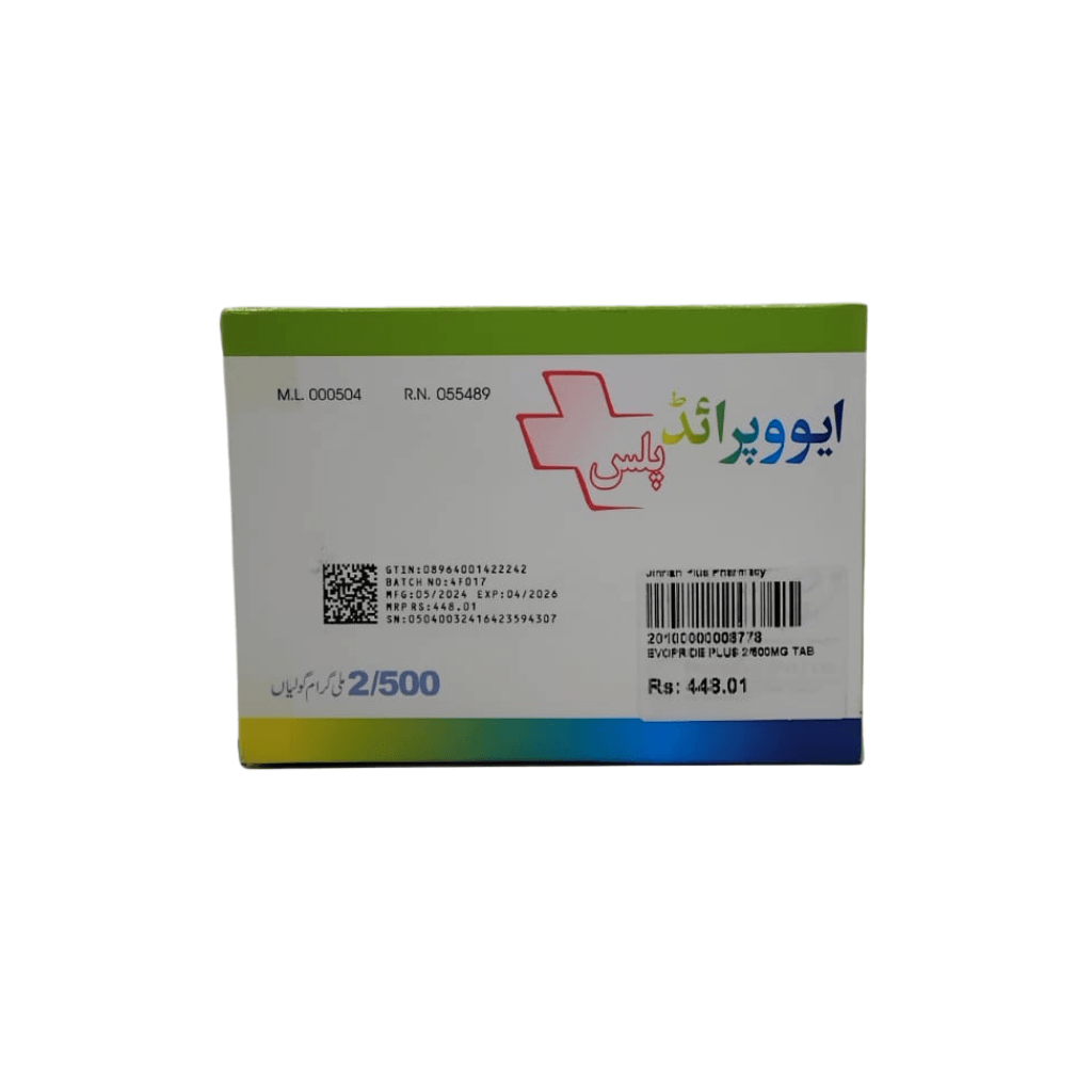 Evopride Plus 2/500mg