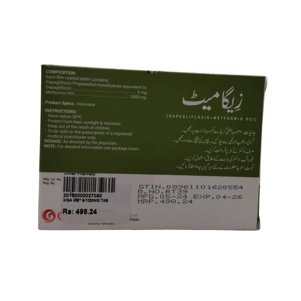 XIGA Met 5/1000mg XiGA MEt 5/1000mg