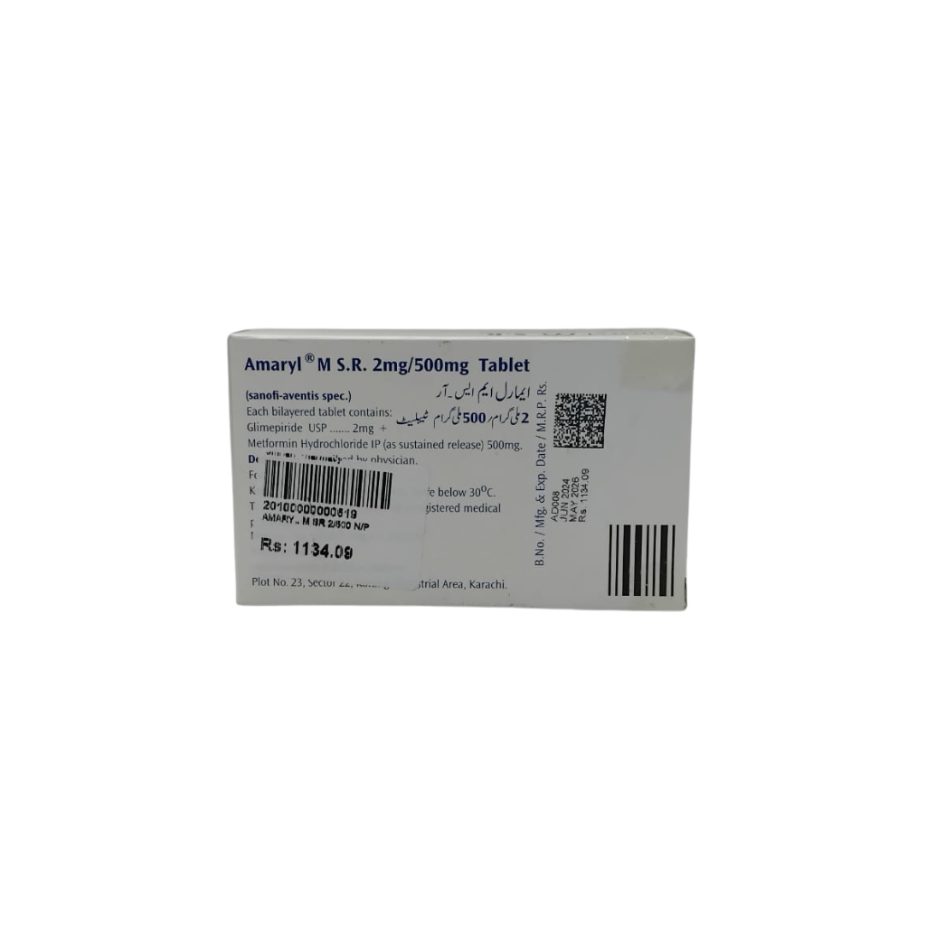 Amaryl M.S.R 2mg/500mg