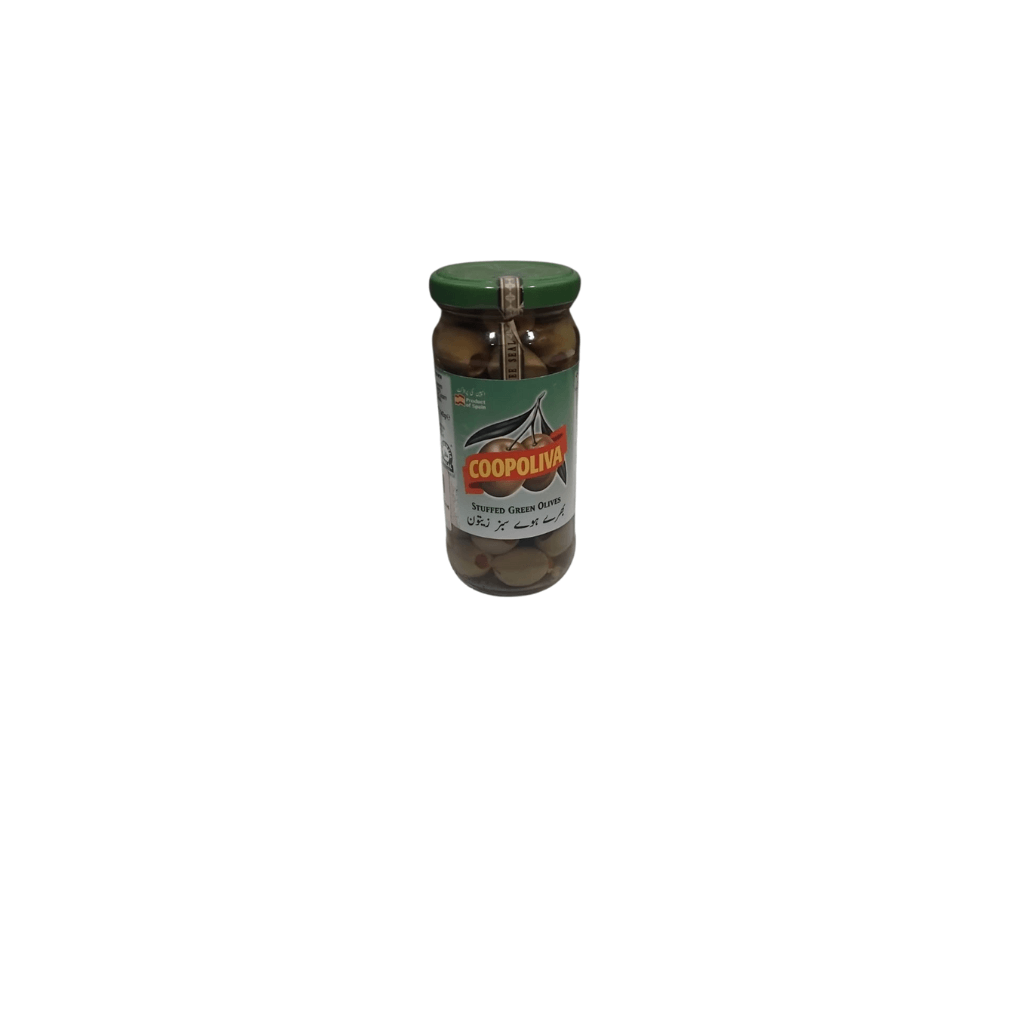 Coopoliva stuffed green olives 235g