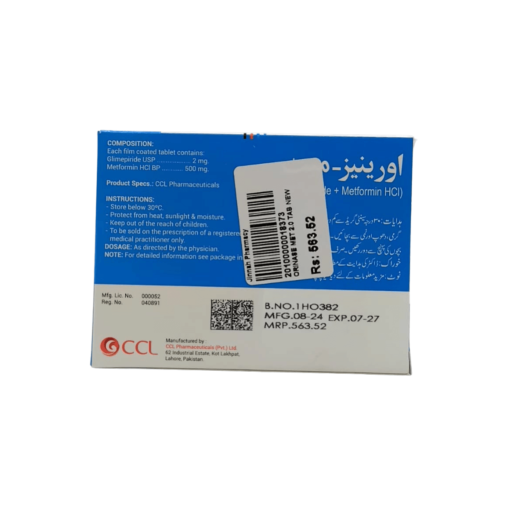 ORINASE-MET 2.0 ORINASE-MET 2.0